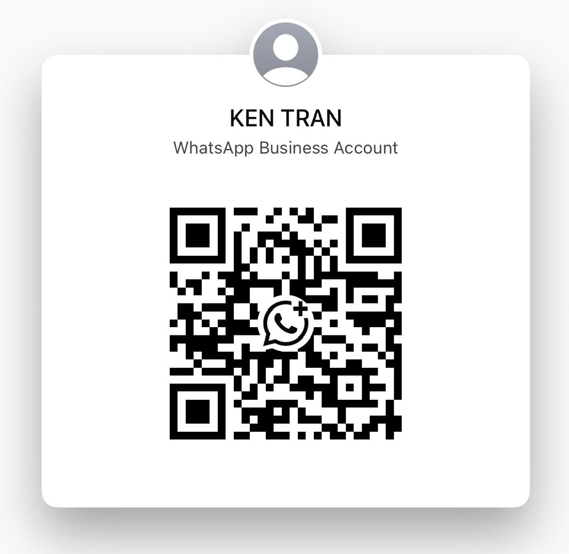 WhatsApp QR Ken Tran